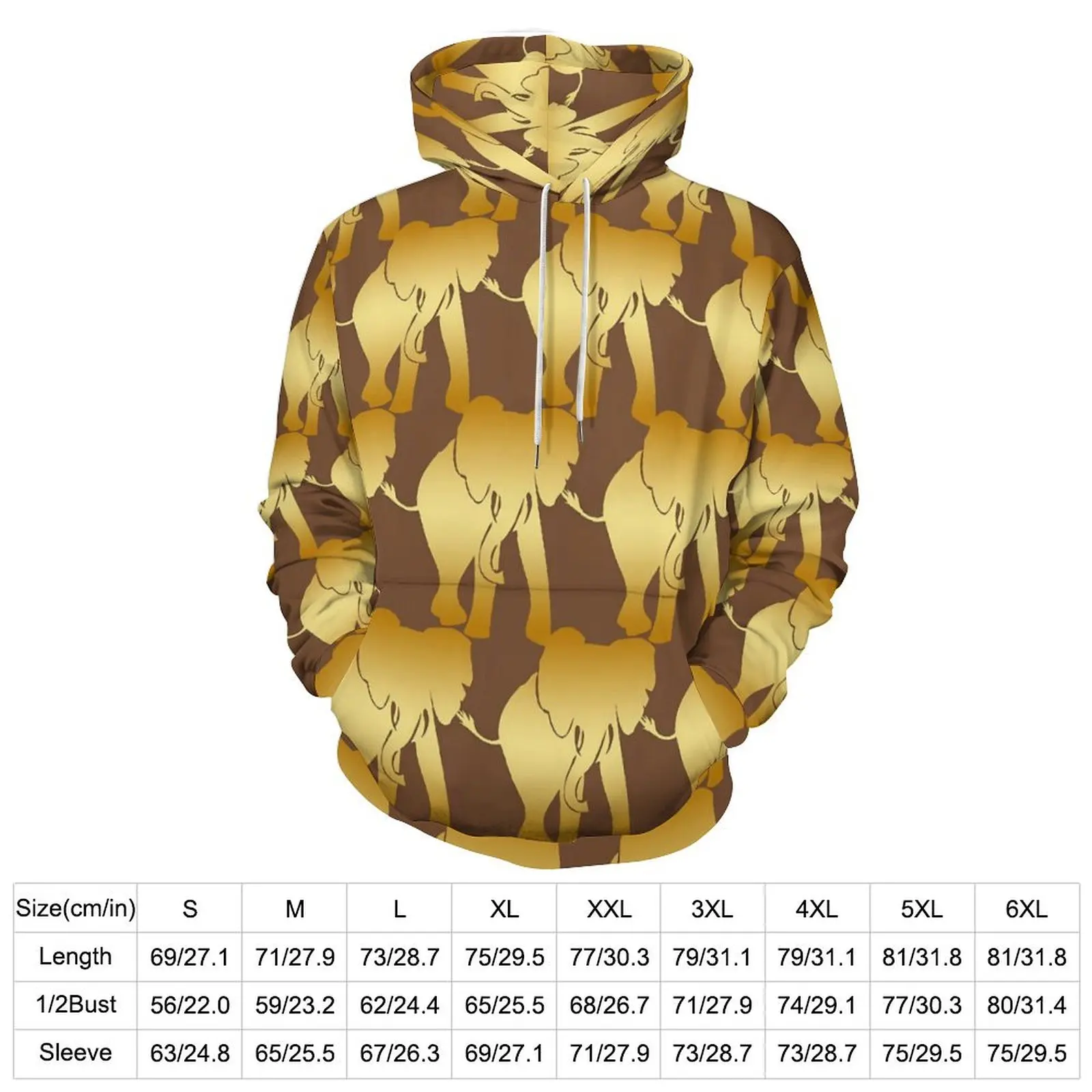 Elefant Geist Hoodies Retro Tier druck Streetwear lässig Hoodie Langarm y2k gedruckt Kapuze Sweatshirts Geburtstags geschenk