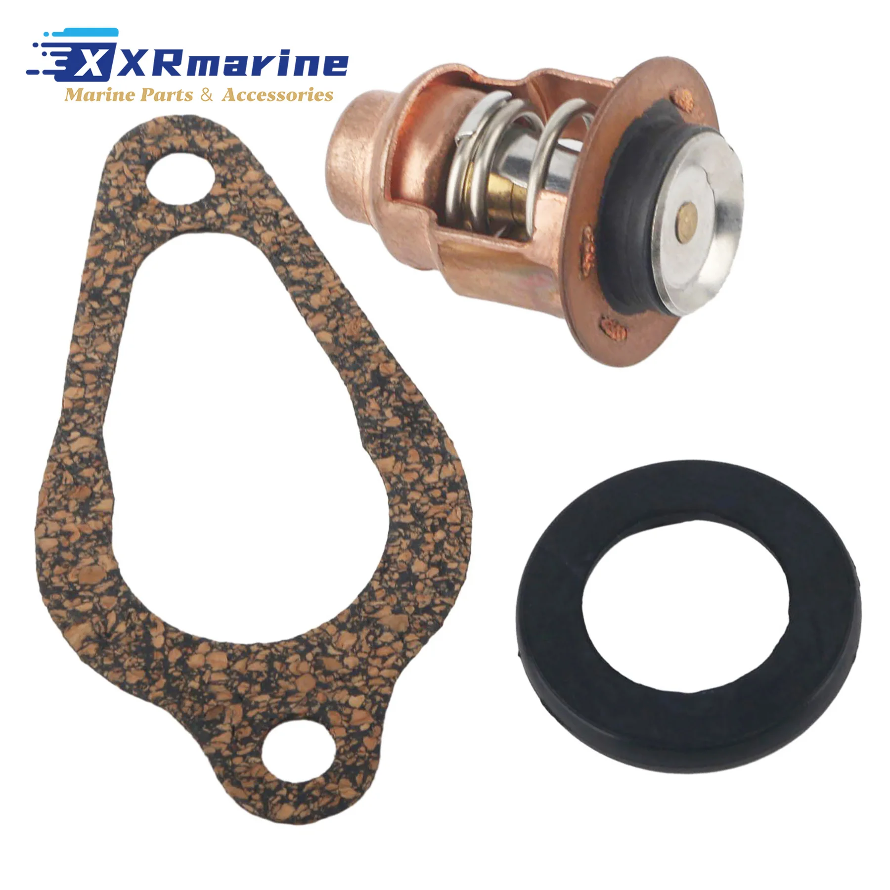 60°C 140°F Thermostat Kit 8M0119207 Compatible with Mercury 4-Stroke 8 9.9 15 20 25 30 HP Marine Outboard Motors Models