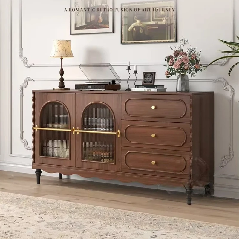 XXStyle Sideboard Buffet Cabinet With Storage Shelves, Multifunctional Console Table For Living Room Kitchen