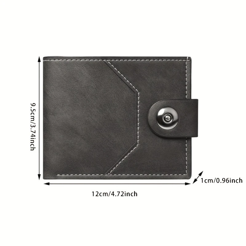 Customized Name PU Leather Men's Short Wallet Ultra Slim Credit Card Holder Multi Card Case Purse Portable Youth Fashion Purse - view 6