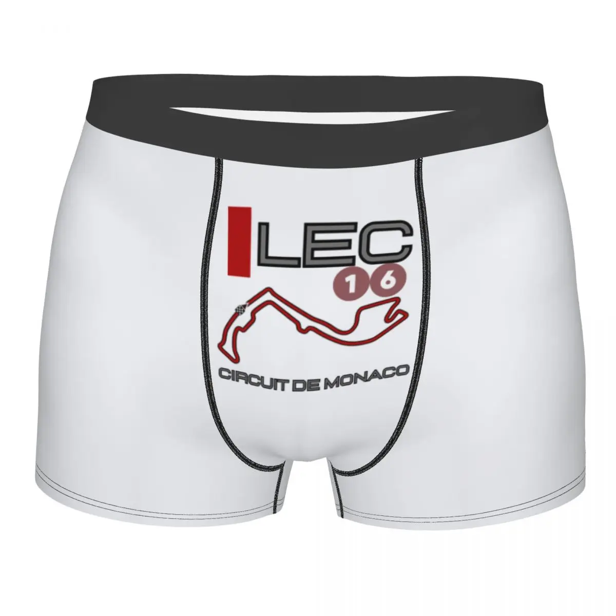 Custom Funny Charles Leclerc 16 Boxers Shorts Panties Men's Underpants Stretch Circuit De Monaco Briefs Underwear