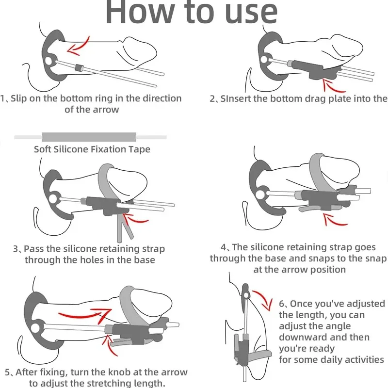 Sex Toys Tools Penis Training Extender Enlargement Edge Stretcher Pump Sex Toys For Male Penis Exercise Strap Dick Enlargers18+ - Image 2