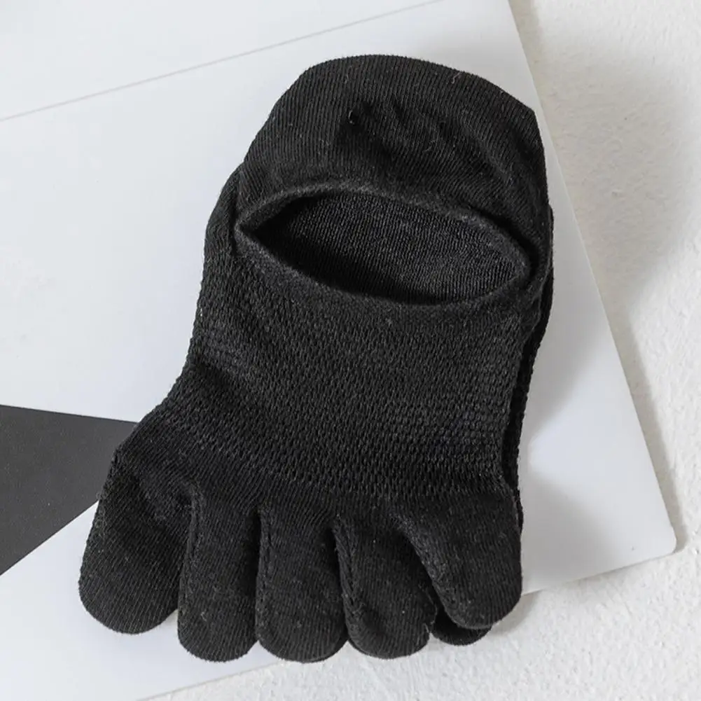 

Thin Cotton Socks Sweat-absorbent Socks Women's Non-slip Breathable Toe Socks Summer Cotton Low Cut No Show for Sweat-absorption