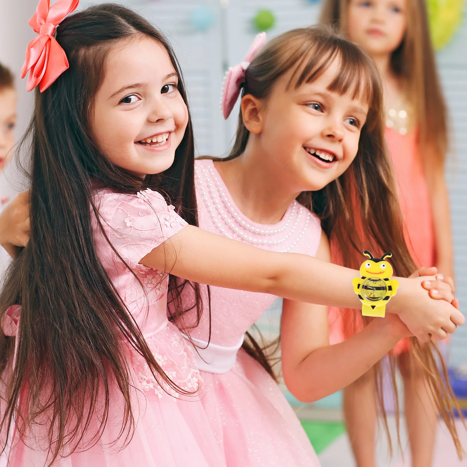 ساعة يد كارتون بي سليب على ساعة يد جميلة بسوار من السيليكون للأنشطة الرياضية الخارجية ووقت التصميم الممتع المشرق