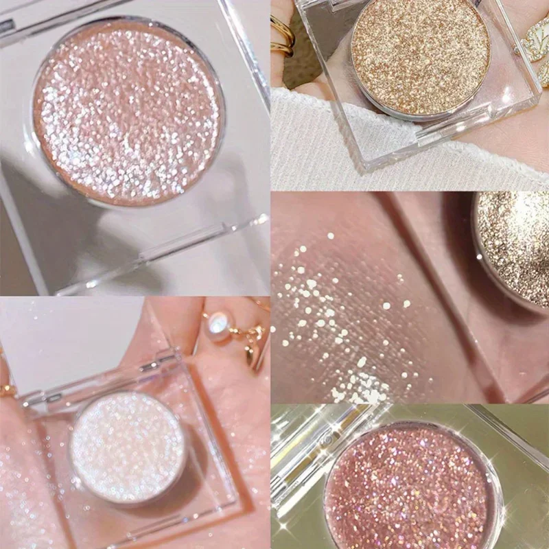 Glitter Eyeshadow Earth Tones Long Lasting Waterproof Eyeshadow Pearlescent Glitter Shimmer Eye Shadow Makeup Cosmetics