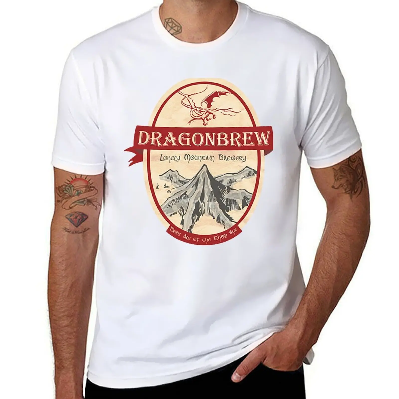 

Erebor Dragonbrew T-Shirt t shirt for man men t shirt cotton 100% T-Shirt