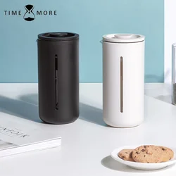 Timemore-フレンチプレスコーヒーマグ、メーカー器具、マグ、ポット、キッチン、家庭、旅行、オフィス、小さなu、白、黒、450ml