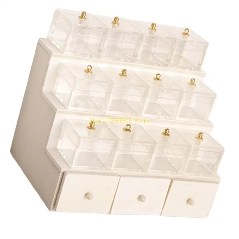 

Миниатюрная полка для ступенчатого дисплея в масштабе 1/12 для кукольного дома, модель фруктов, демонстрирующая J0MF