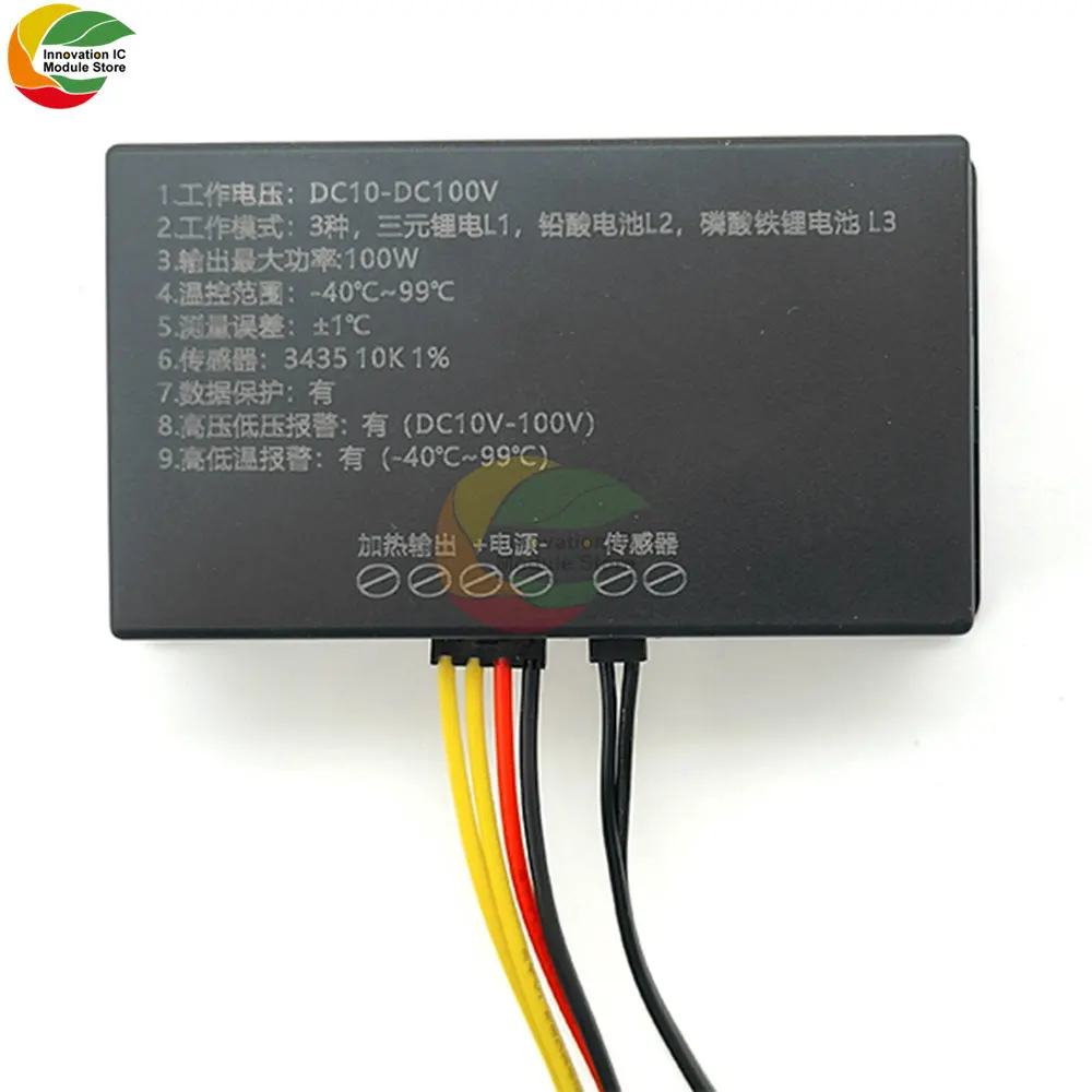 Digital Display Voltmeter With Temperature Control Waterproof Temperature Controller Control Switch Meter Battery power detector image 5