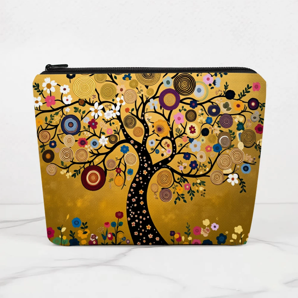 Tree Of Life Art Pattern Makeup Bags for Girls Cosmetic Pouch Toiletry Bag Pencil Case Travel Storage