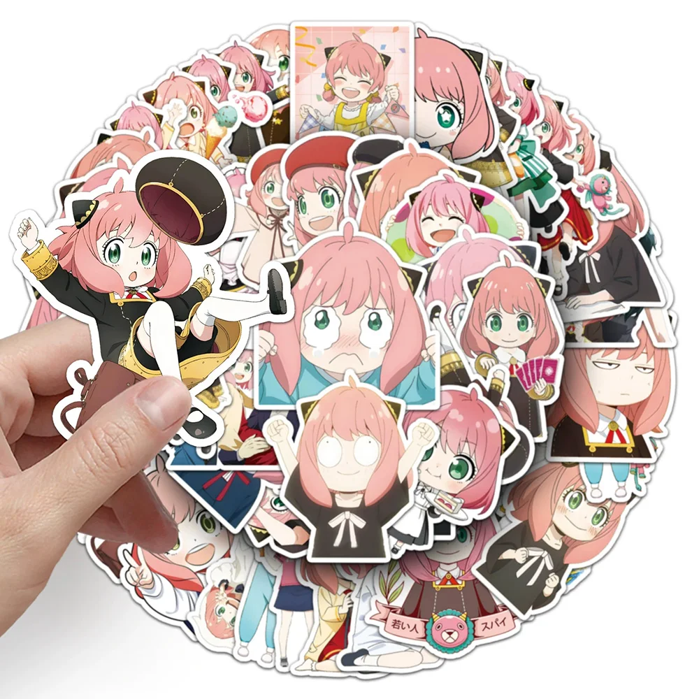 

10/30/50pcs SPY×FAMILY Anime Graffiti Stickers Cute Anya Forger Cartoon Sticker DIY Phone Luggage Guitar Japanese Manga Decals