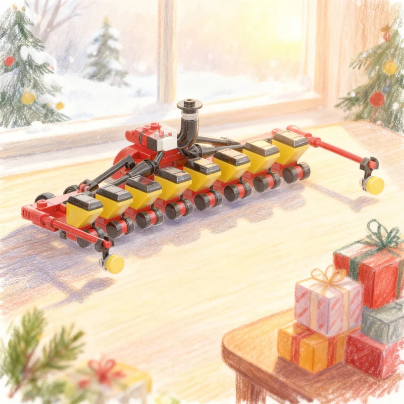 131-teiliges MOC City Farm Vaderstad Tempo V 8 Modellbausatz Konstruktionsidee Spielzeug Bildung Weihnachtsgeschenk Bausteine für Kinder