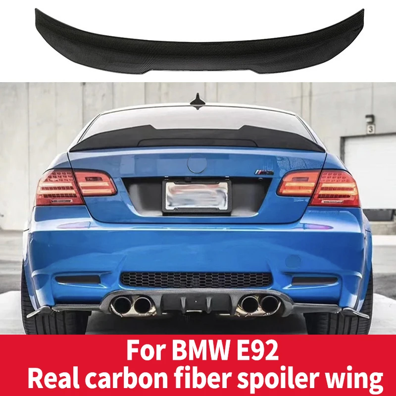

Для BMW 3 серии E92/E92 M3 2006-2013 320i 330i PSM Стиль Углеродное волокно Ducktail 2-дверный купе Задний спойлер Губные крылья Хвост багажника