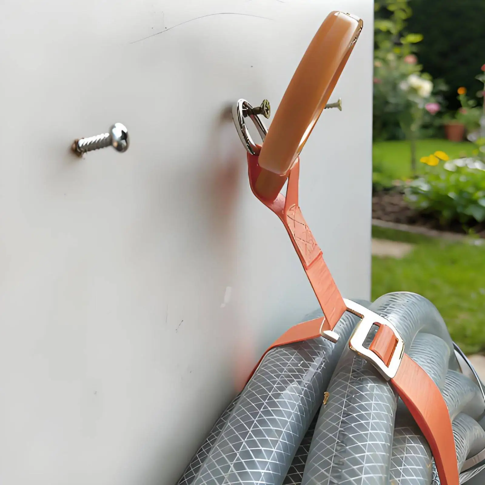 Portable Storage Straps Polyester Adjustable Hose Holder Cable Management Strap Hose Carrier for Garden Water Hose Organization