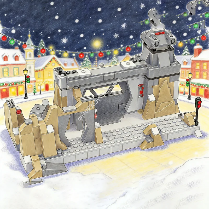 329 stuks MOC Star Battle Mandalore Base Model Bouwstenen Constructiespeelgoed Kerstcadeaus Creatief idee Onderwijs Baksteen Kinderen