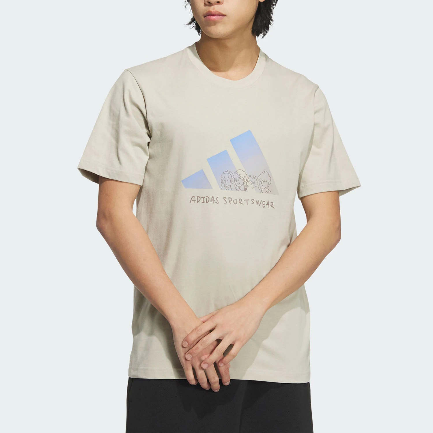 

Оригинальная мужская классическая удобная дышащая футболка Adidas JP4585