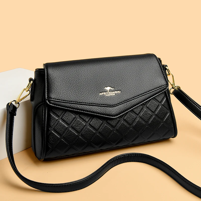 أزياء عالية الجودة بو الجلود حقيبة يد محفظة أنيقة المرأة بلون الكتف حقائب كروسبودي سيدة رسول حمل للفتيات