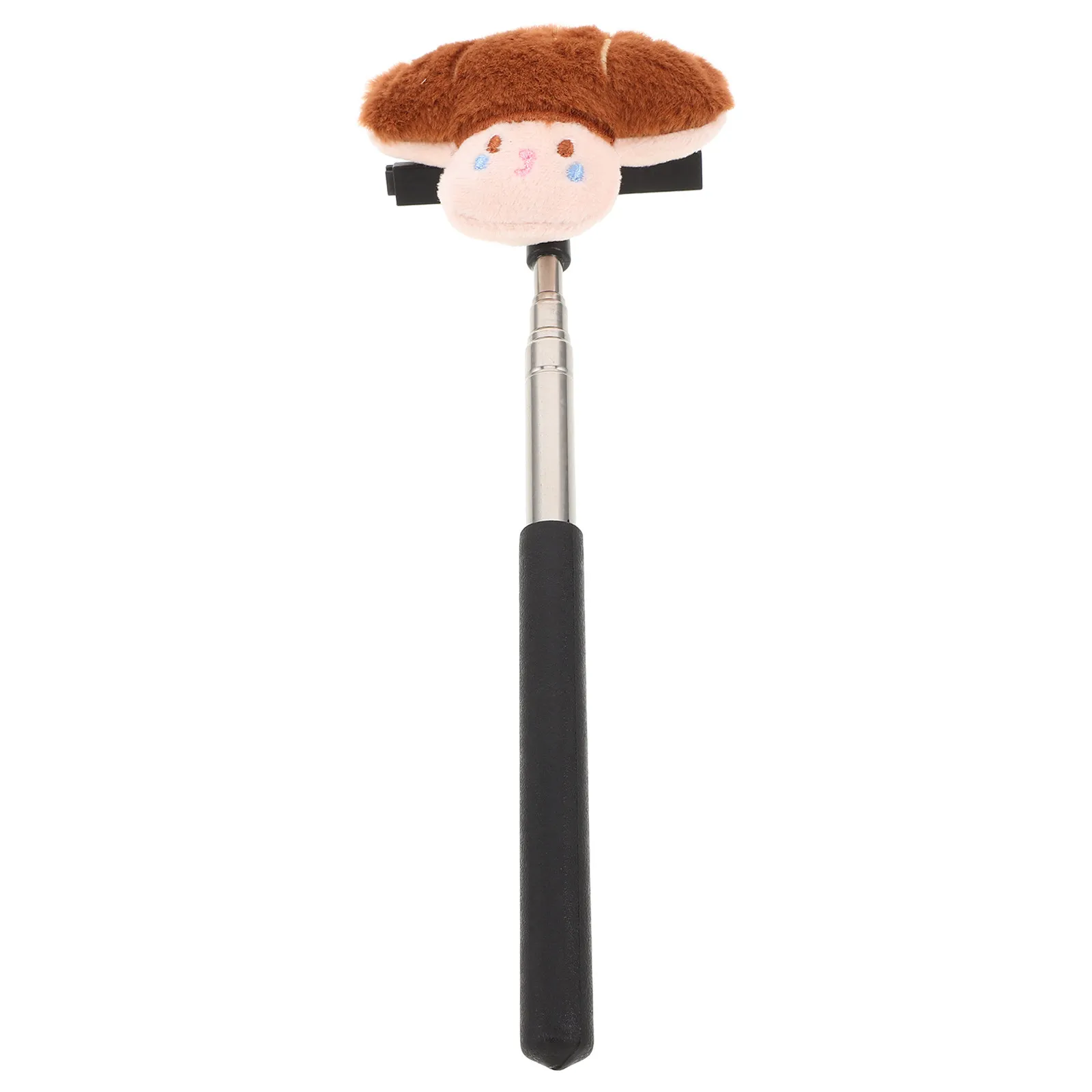 Car Rearview Mirror Squeegee Extendable Retractable Soft Scraper Tool Rain Fog Windshield Cleaner Brush Foldable Easy Install