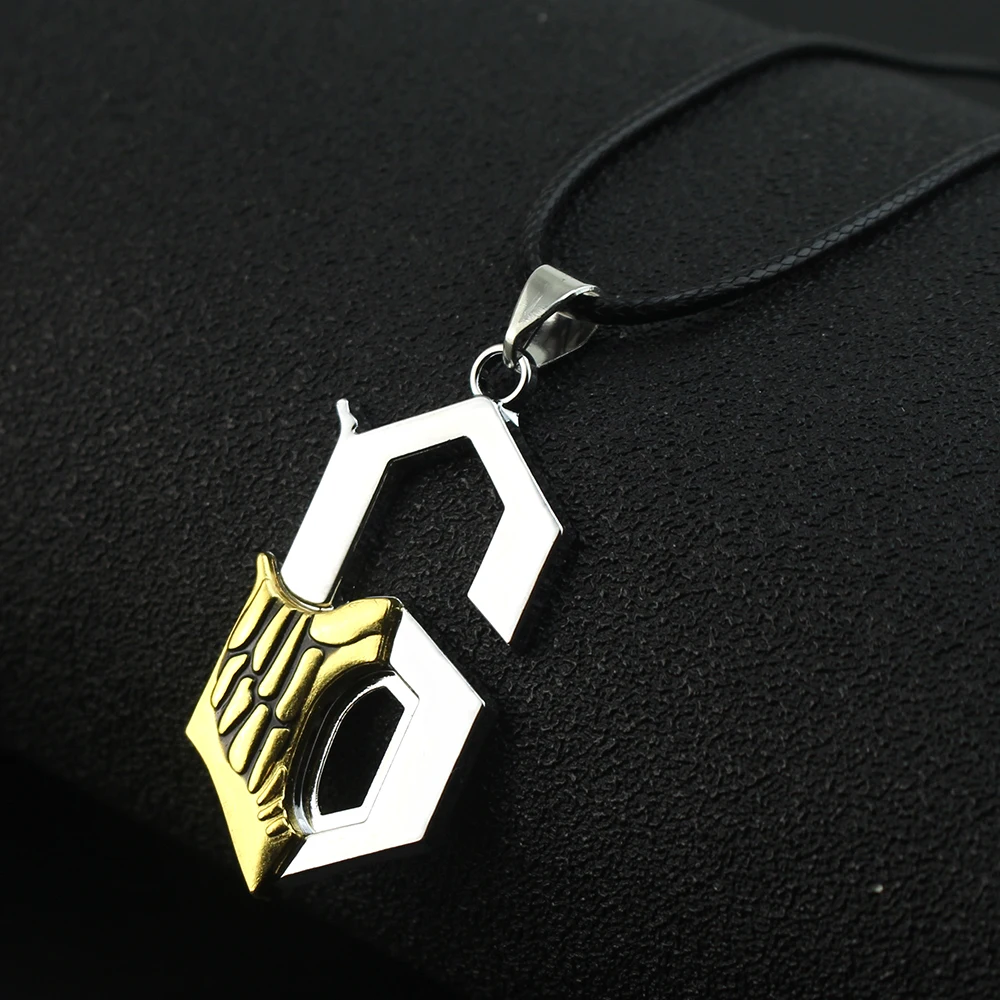 Bleach Anime Necklace NO.6 Espada Grimmjow Jaggerjack Arrancar Face Llaveros Pendant Keychain Cosplay Alloy Choker Gift