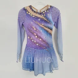LIUHUO Figure Skating Suit Fitness Competition Female Performance Suit Cheerleading Art Exam Skill Suit