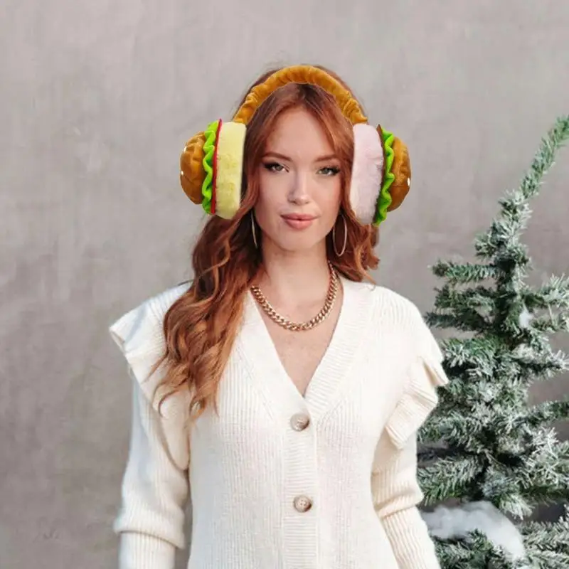 Hamburger xe hạng sang trọng cho phụ nữ Kích thước đầu khác nhau Các hoạt động mùa đông ngoài trời giữ ấm áp lực ngoài trời