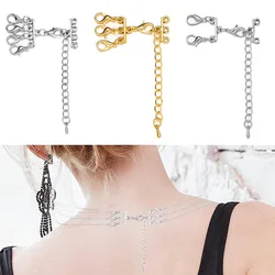 2 Sets Multi Strand Necklace Layering Clasps Connector for DIY Multiple Necklaces Seperator Layered Look Jewelry Making Supplies