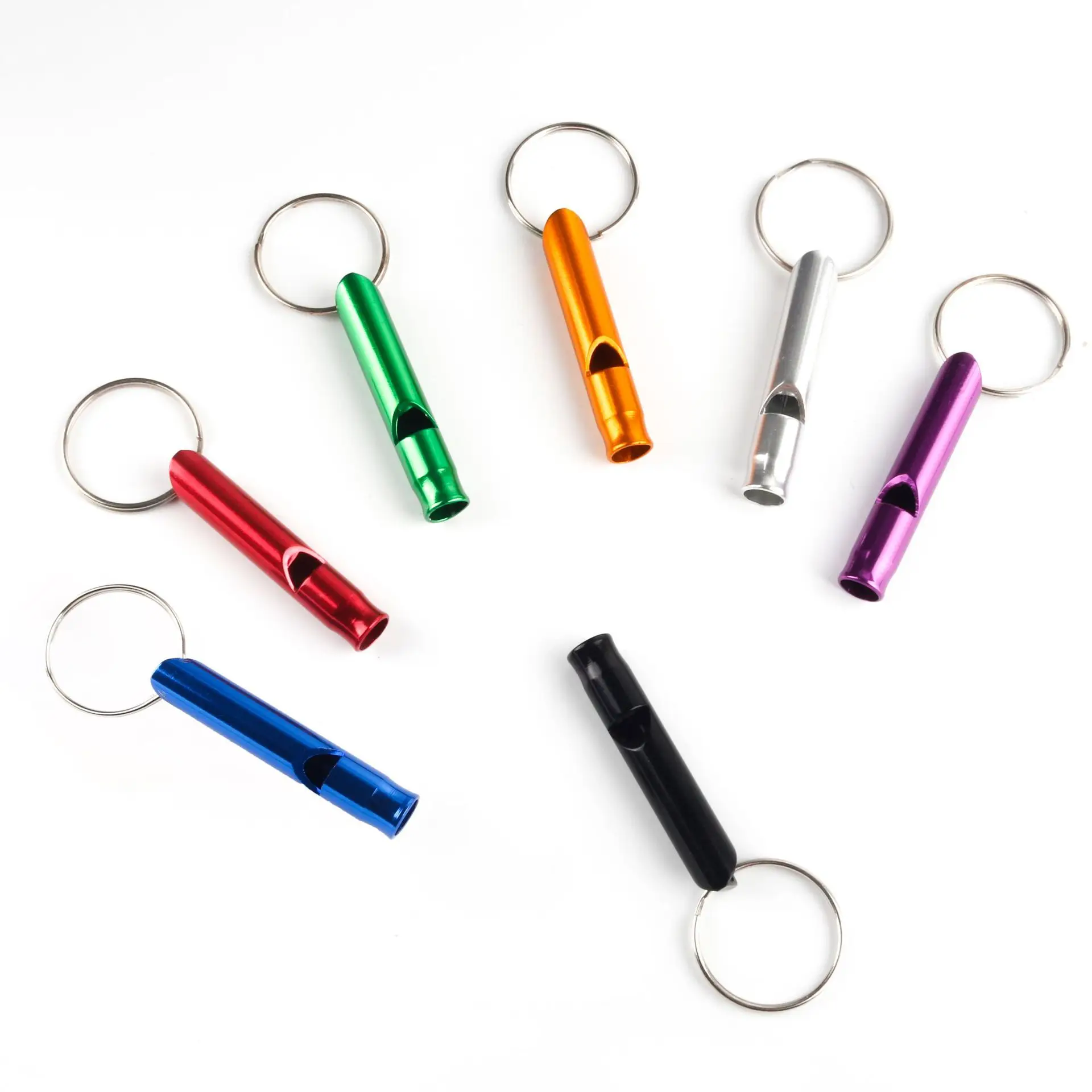 

Outdoor Metal Multifunction Whistle Pendant with Keychain Keyring for Outdoor Survival Emergency Mini Size Whistles Team Gifts