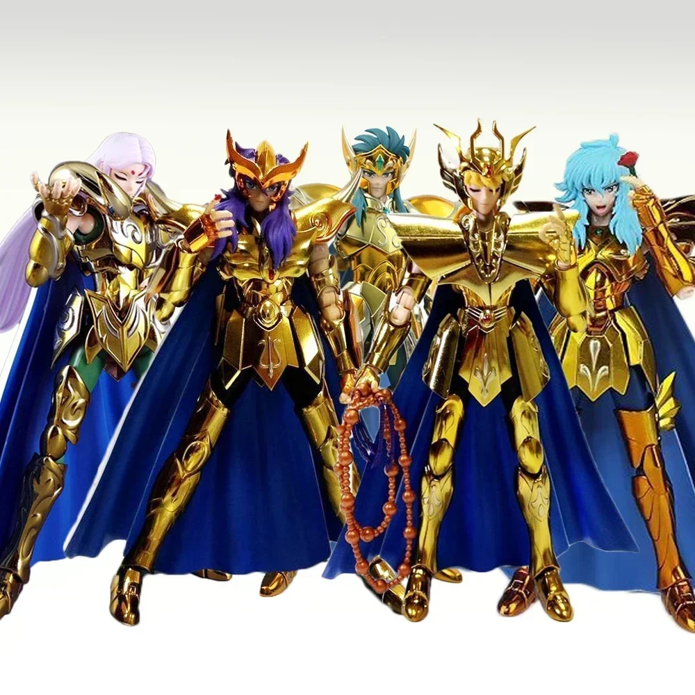 In stock Metal Club/MC Saint Seiya Myth Cloth EX Aries Mu/Pisces/Taurus/Aquarius Camus Knights of the Zodiac Anime Action Figure