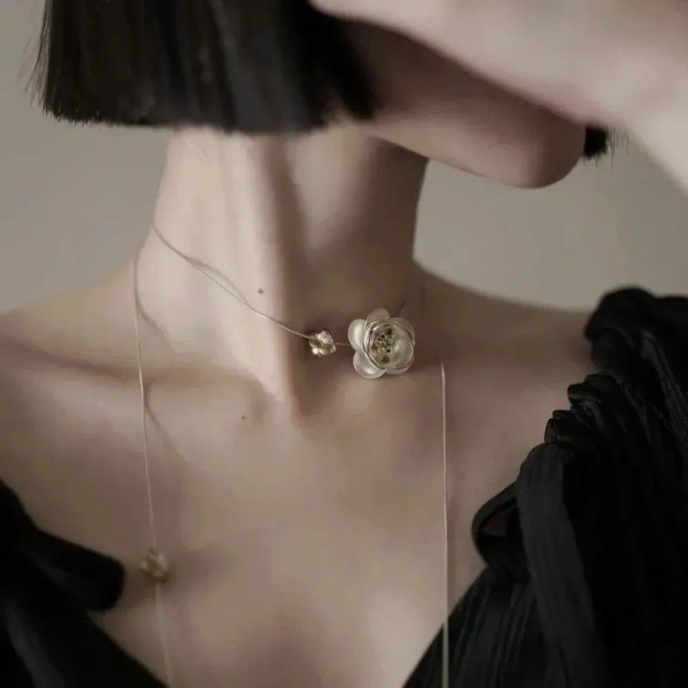 

2025 разноцветный цветочный кулон ручной работы, длинное ожерелье для женщин, универсальная многослойная цепочка в стиле бохо, шикарное цветочное ювелирное изделие, подарок