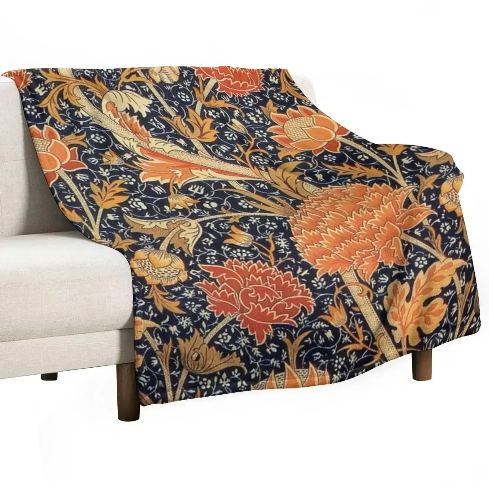 William Morris honeysucklea Throw Blanket Bed Softest Blankets