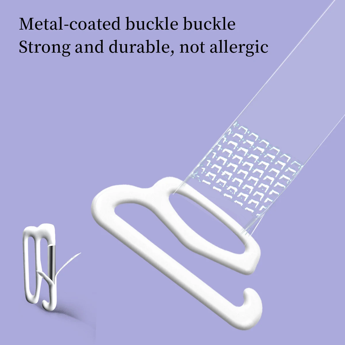 2 Pairs/5 Pairs Invisible Seamless Transparent Bra Straps - Thin and Non-Slip Straps for Lingerie and Lingerie Accessories, No S image 2
