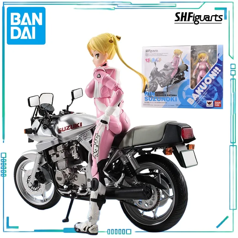 

BANDAI Genuine S. H. Figuarts Series Movable Toys Hatsune Miku Series Ringo&GSX 400S KATANA Collectibles Nostalgic Model