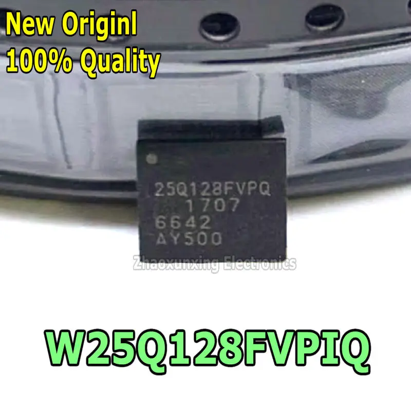 5~10PCS  New    W25Q128FVPIQ   W25Q128FVPQ   25Q128FVPQ   QFN-8   Chipset