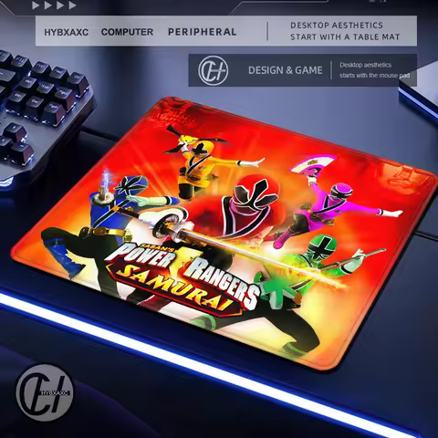 Power Rangers Mouse Pad Gaming Laptops Keyboard Mat Deskmat Pc Accessories Desk Protector Mousepad Gamer Mats Anime Mause Pads