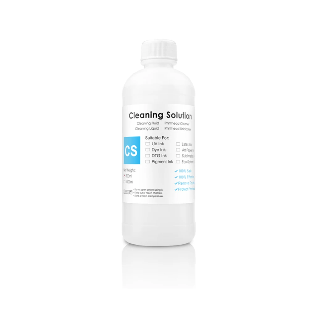 500ML DTG Ink Cleaning Solution Cleaner Liquid Universal For Textile Ink Printhead Clean For Epson/HP/Canon/Brother Printer