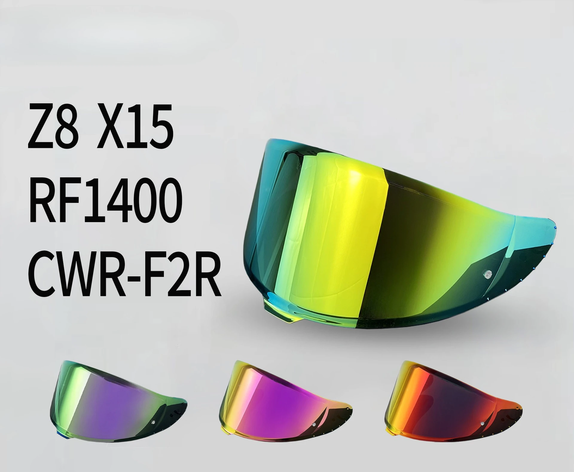 CWR-F2 Replacement Helmet Visor Fits Z8 RF1400 NXR2 X15 UV Cut Full Face Lens Sunshield Motorcycle Helmet Accessories