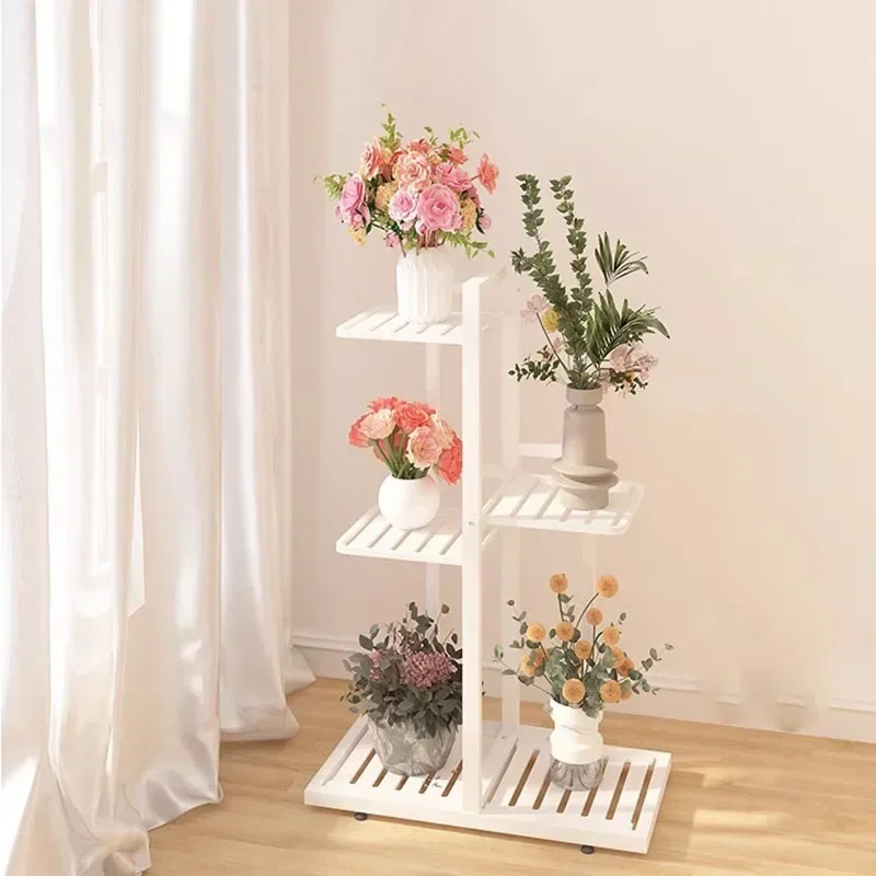 

Flowers Nordic Plant Stand White Indoor Patio Adjustable Pot Plant Stand Party Luxury Scaffale Per Piante Balcony Furniture