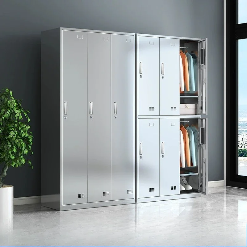 Edelstahl 304, Spind, staubfreie Werkstatt, Personal, Schließfächer, Kantine, Esszimmer, Schränke, Speiseteller,