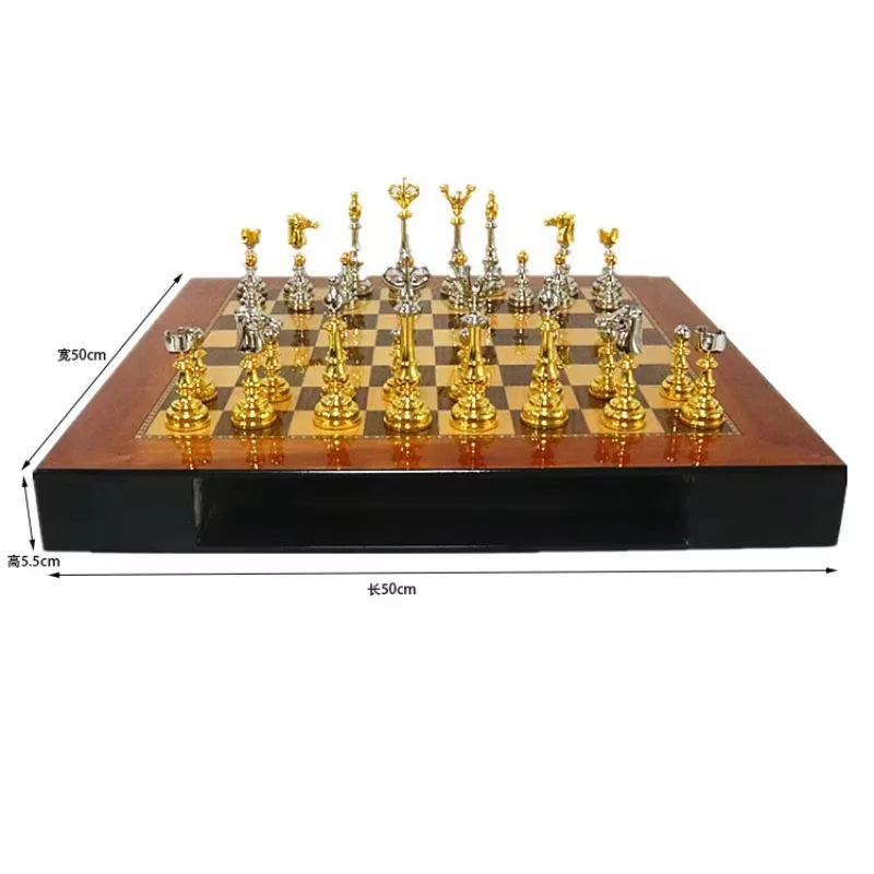 

Factory Wholesale Price High Quality Gold Or Silver Plated Chess Jewelry,roman Casual Chess Games