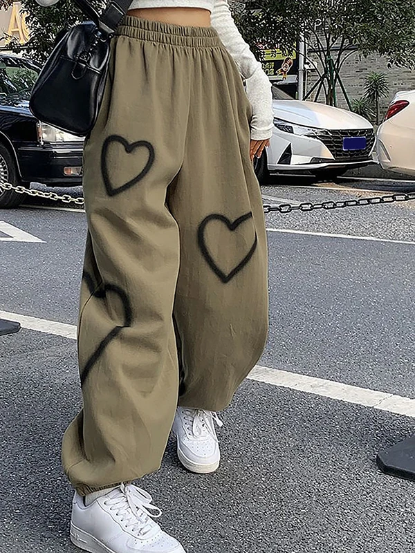 pantalon-de-jogging-ample-et-droit-pour-femme-imprime-cœurs-taille-haute-confortable-decontracte-tendance-grandes-tailles