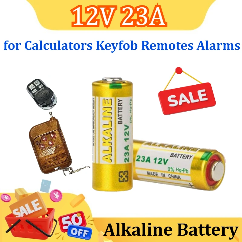 

Щелочная батарея 12 В 23 А, высоковольтная батарея A23 V23GA MN21, первичные сухие батареи для калькуляторов, брелок, пультов, сигнализаций