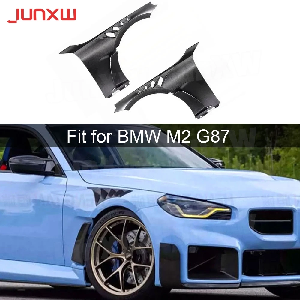 Carbon Fiber Front Bumper Fender Trim Cover FRP Body Kits Accessories for BMW 2 Series G87 M2 2023+ Car Fender Air outlet Trim