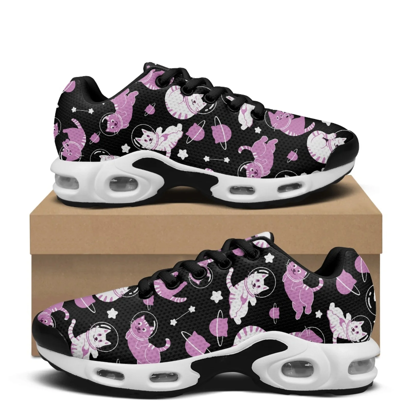 PENSTROLL Space Cats Stars Casual Walking Shoes Gym Jogging Sneakers for Men Fashion Tennis Fashion Sneakers