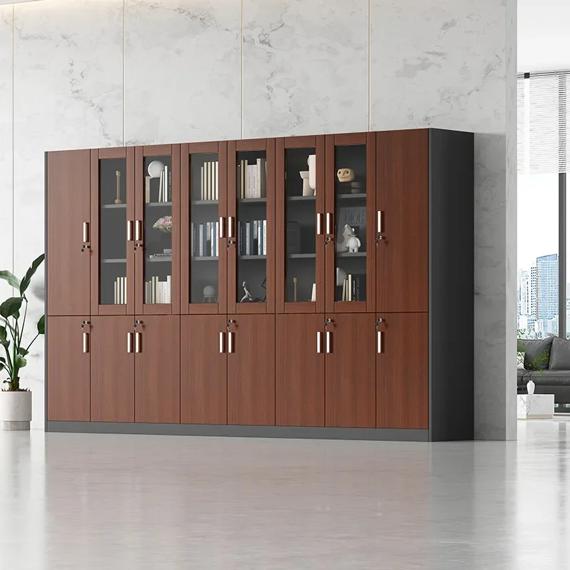 خزانة ملفات مكتب بوس ممتازة، خزانة كتب، خزانة خلفية، خزانة ملفات بيانات خشبية، خزانة عرض الملفات #4