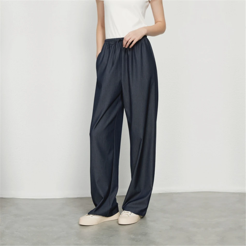 Women's Trousers In Wool And Rayon Super Soft And High Quality Pants 2025 New Luxury Design  Women's Clothing