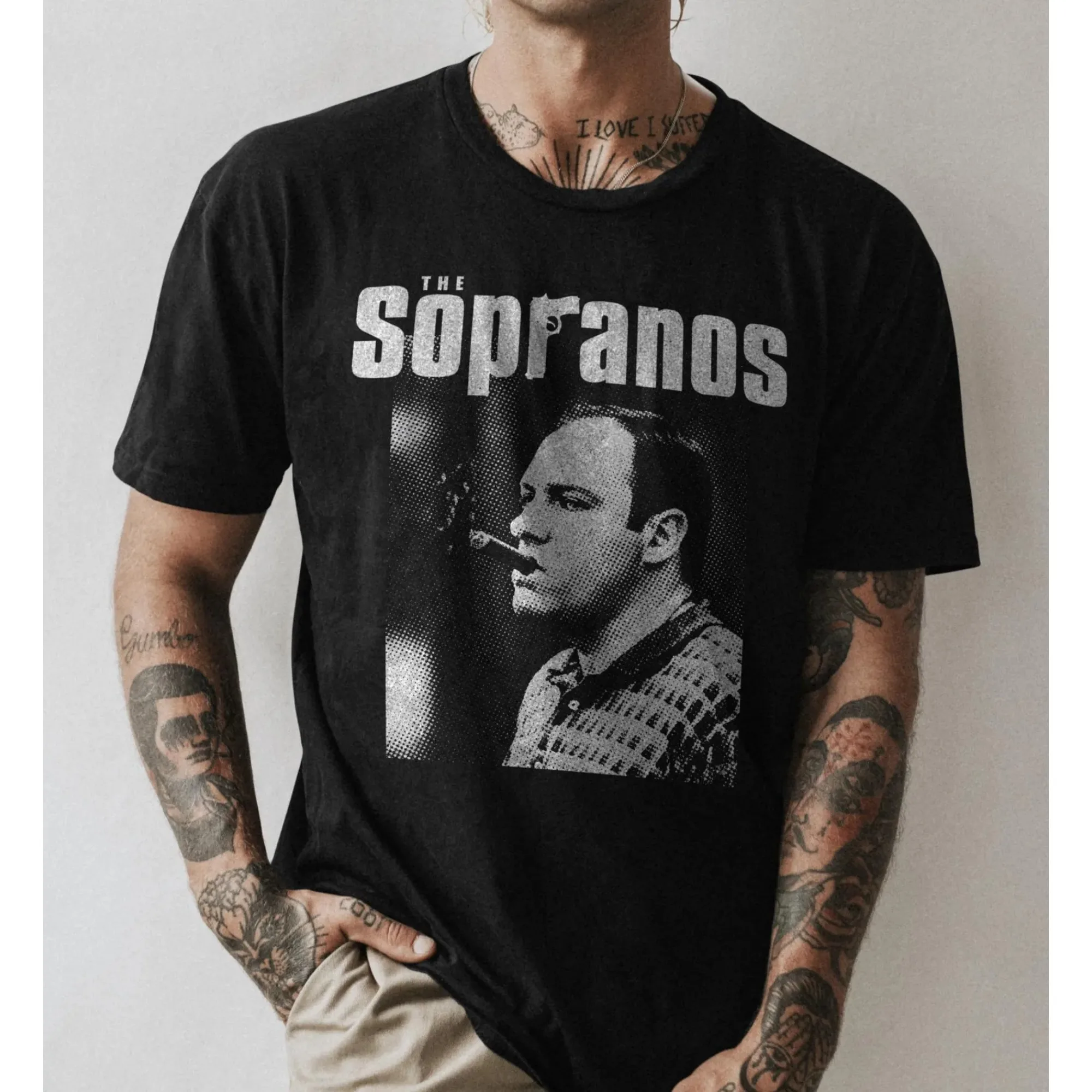 The Sopranos Classic TV Show Cotton T-shirt 2000s Graphic Print T-Shirt Summer Men Women Retro Television Merch Short Sleeve Top