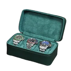 Leather Watch Boxes Organizer for Men Jewelry Luxury Watch Box Case Storage Box 5 Slots Mechanical Watches Display Pillow Gift