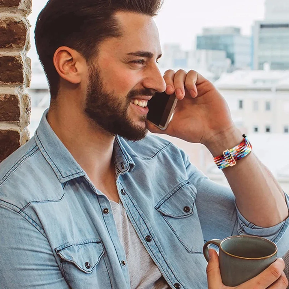 Аксессуары для Samsung Galaxy Watch Ultra Band 47 мм, регулируемый нейлоновый плетеный спортивный браслет correa Galaxy watch 7 Ultra Strap