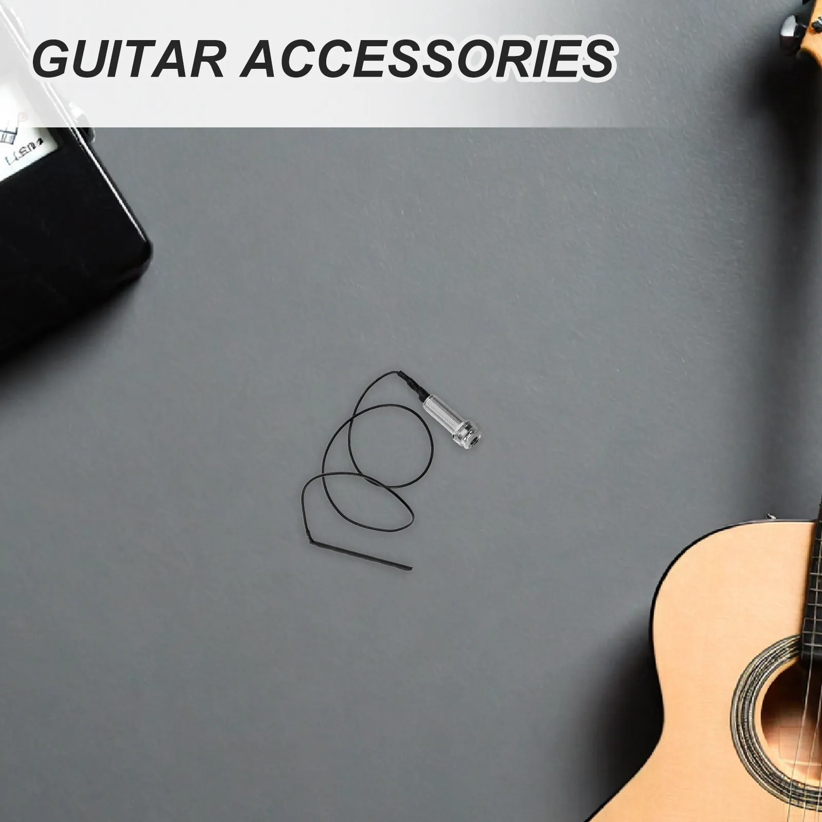 Acoustic Guitar Pickup Passive Piezo Soundhole Mount Clear for Ukulele Folk Guitar Violin Mandolin Professional - view 5