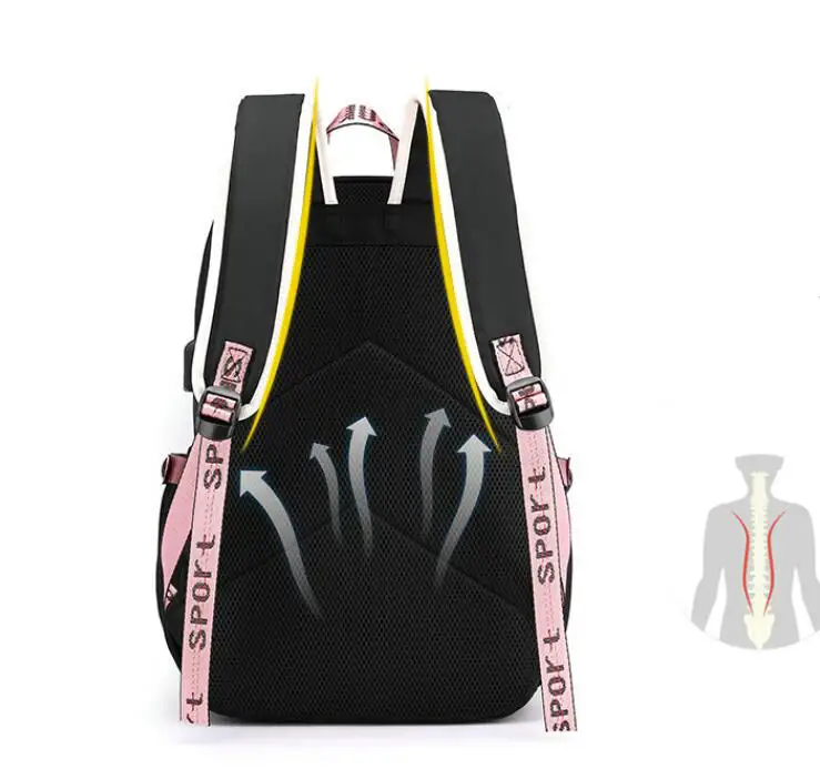 New Kuromi Melody School Bags Mochila Feminina Backpack Teenage Girls Boys Laptop Back Pack Women Travel Bagpacks